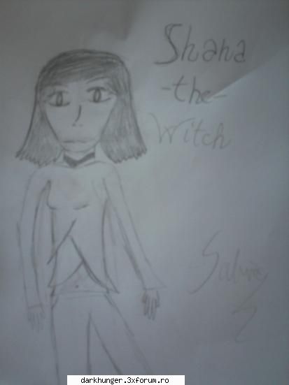 My Art - And this is the witch from my story ! SHANA - The Black Warrior's Training Grounds